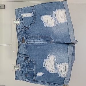 Forever 21 High-Waisted Jean Shorts